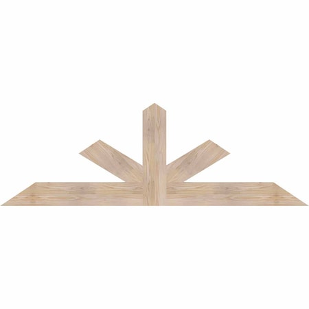 Ekena Millwork Saratoga Smooth Timber Gable Bracket, Douglas Fir, 72"W x 24"H x 1 1/2"D x 5 1/2"F, 8/12 Pitch GBW072X24X0206SAR00SDF